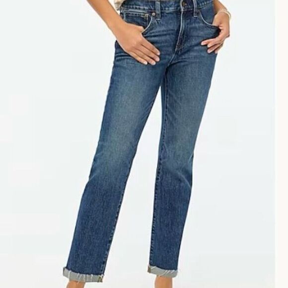 J. Crew Slim Boyfriend Jean size 32 Petite Denim - Picture 1 of 9